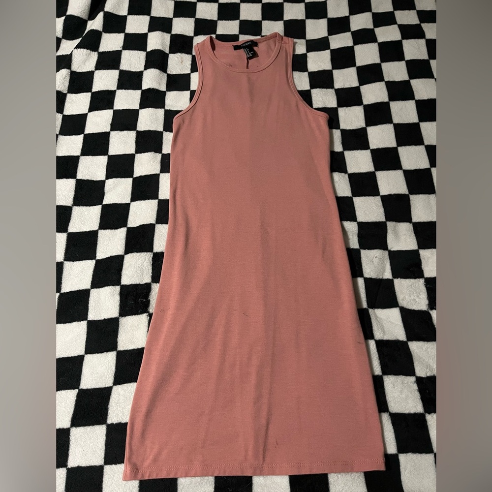 Forever 21 Sleeveless Midi Dress in Dusty Pink